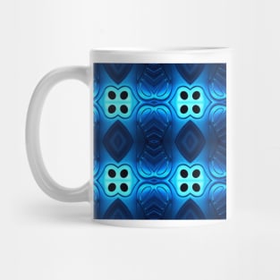 stainless steel sinks in futuristic patterns gunmetal blue Mug